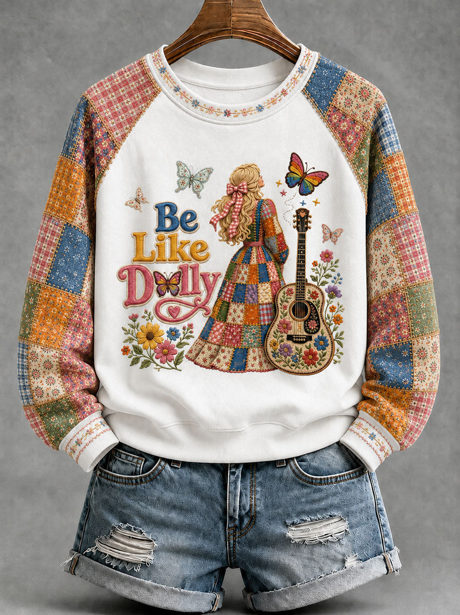 Women’s Country Music Queen Print Casual Sweatshirt