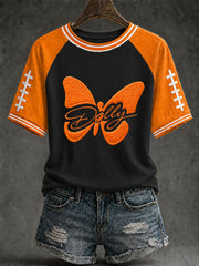 Women's Game Day Football Print Casual T-Shirt