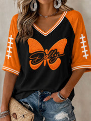 Women's Game Day Football Printed Casual T-Shirt