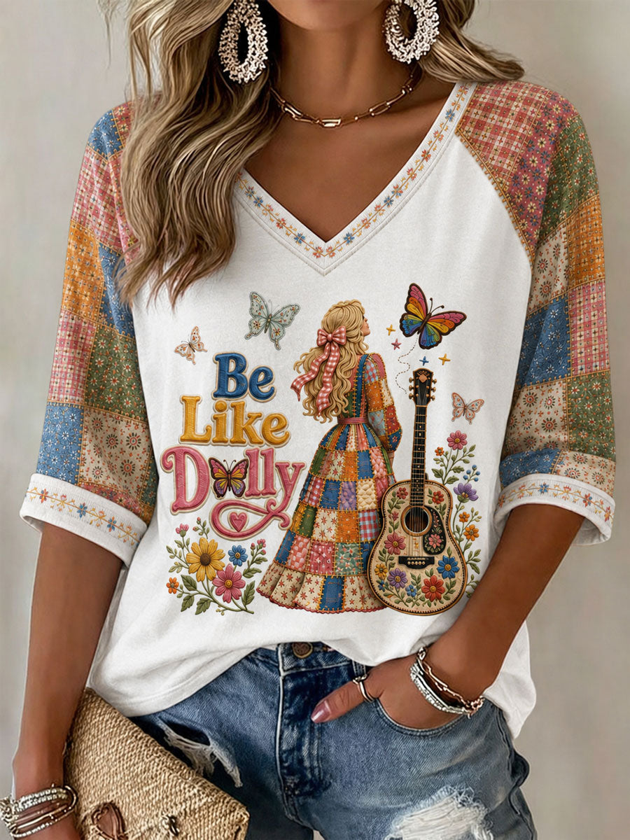 Women's Country Music Queen Print Casual T-Shirt