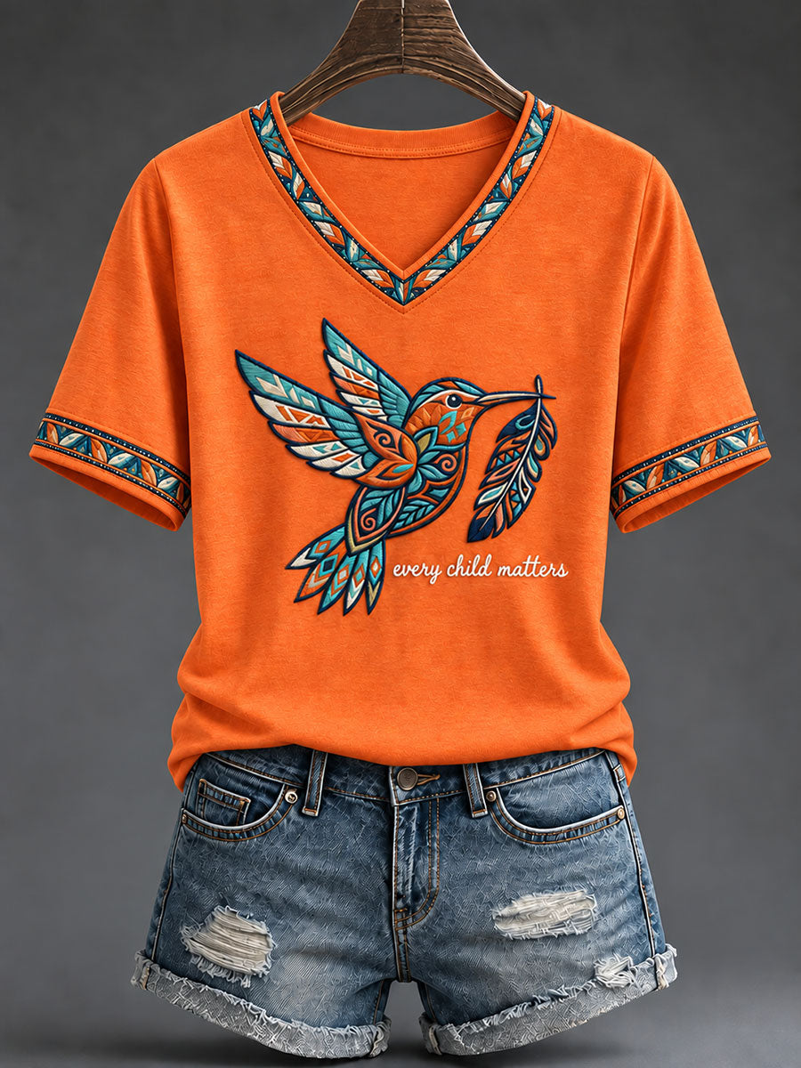Women's Every Child Matters Printed Casual T-Shirt